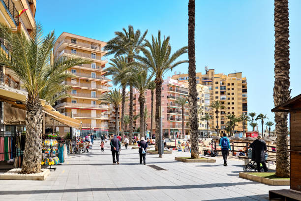 Playa Cura, mitt i Torrevieja stad 